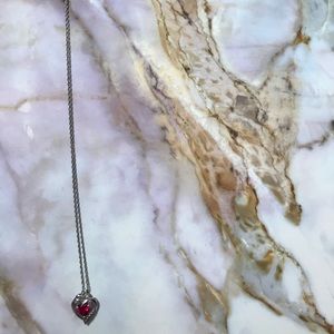 Ruby heart necklace